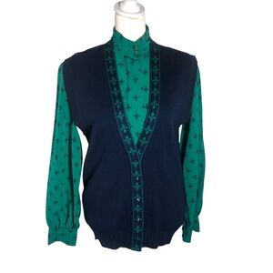 Pendleton button front close with 100% virgin wool vest Sz 10